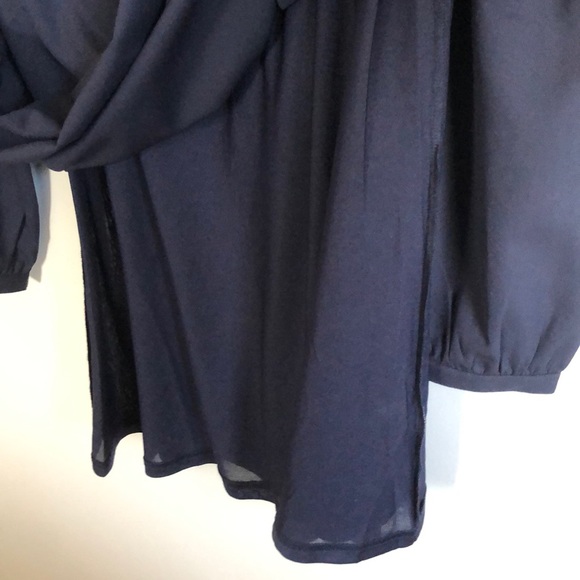 NWOT Love Riche Navy Long Sleeved Dress - Picture 9 of 9